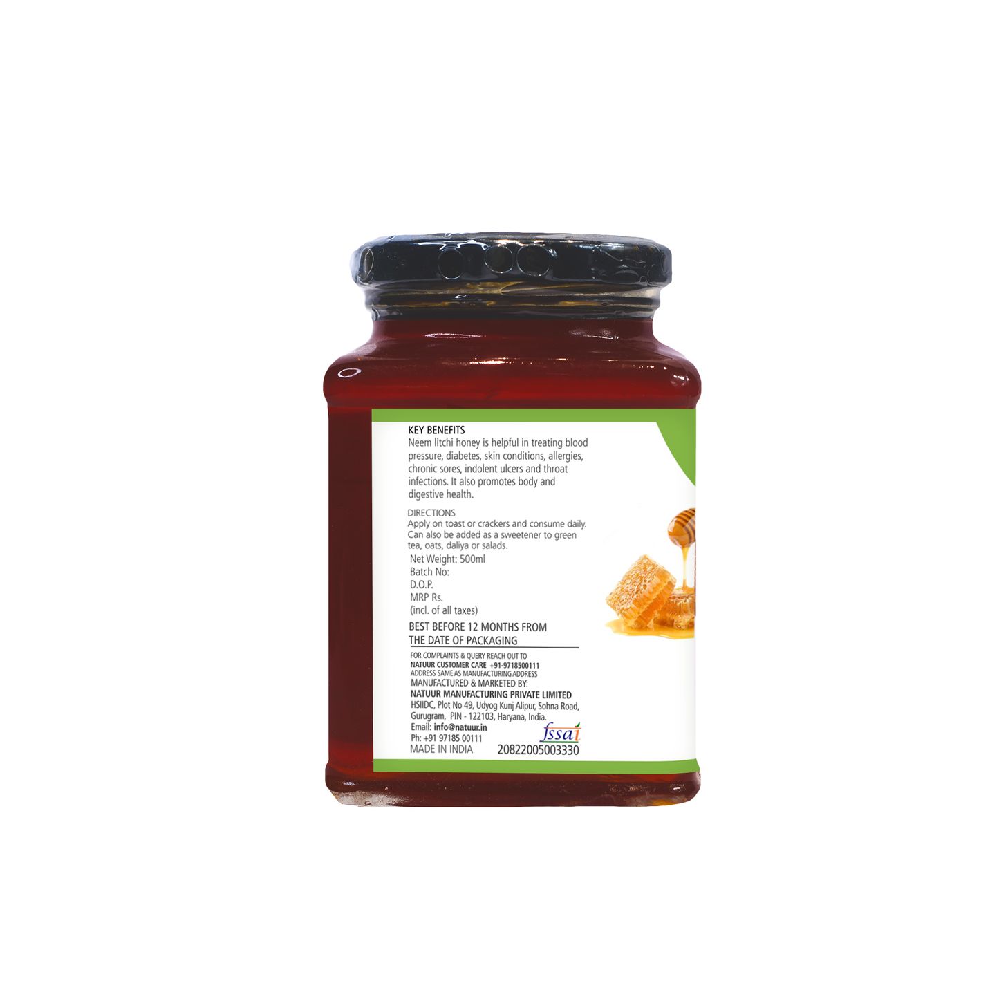 Natuur Pure Honey - Neem Litchi 500 ml