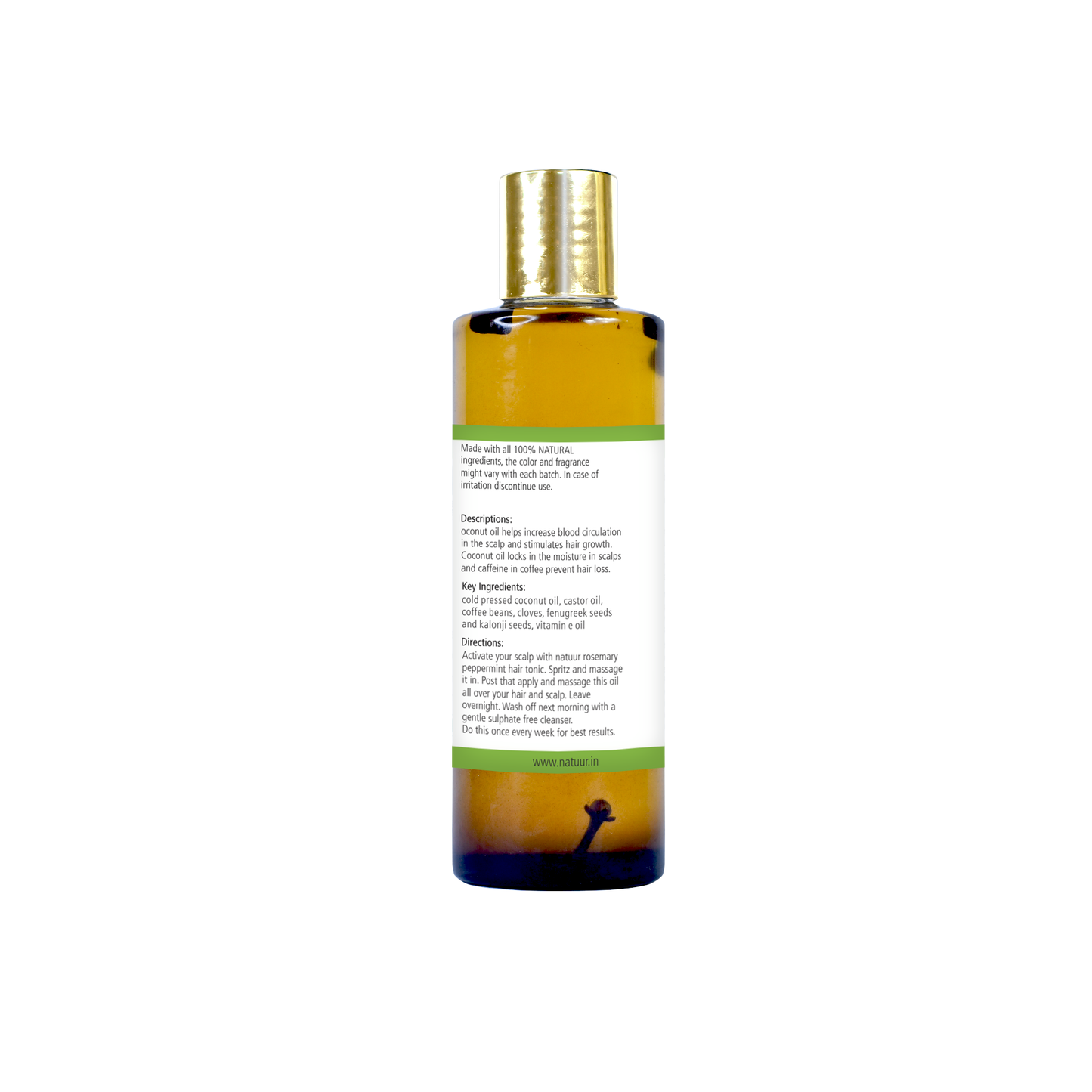 Coconut coffee clove oil - extreme hair growth 200ml - Natuur.in
