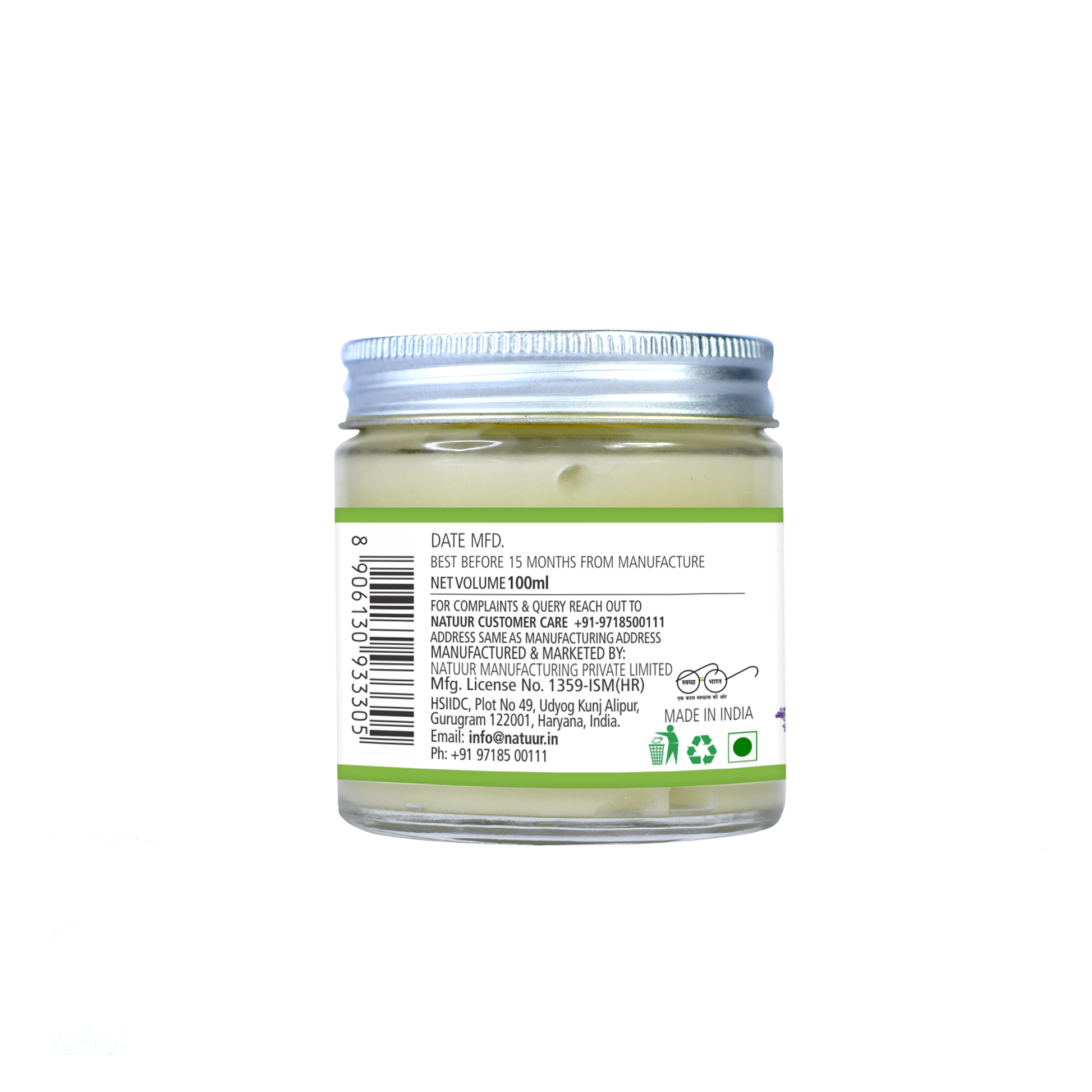 Moisturiser Lavender Chamomile - Soothing, Calming, relaxing - Natuur.in