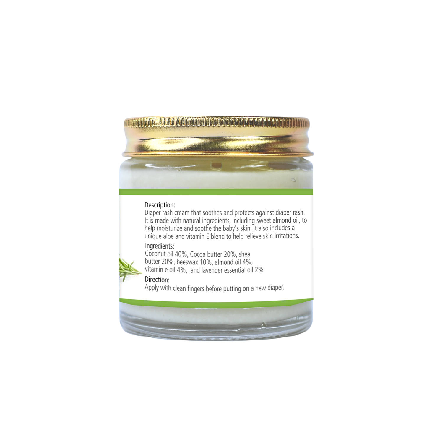 Baby Diaper Rash Cream- Sweet Almond & Vitamin E 100ml