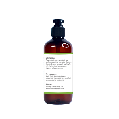 Natuur Aloe Body Wash Peppermint and Lime 300 ml - Natuur.in