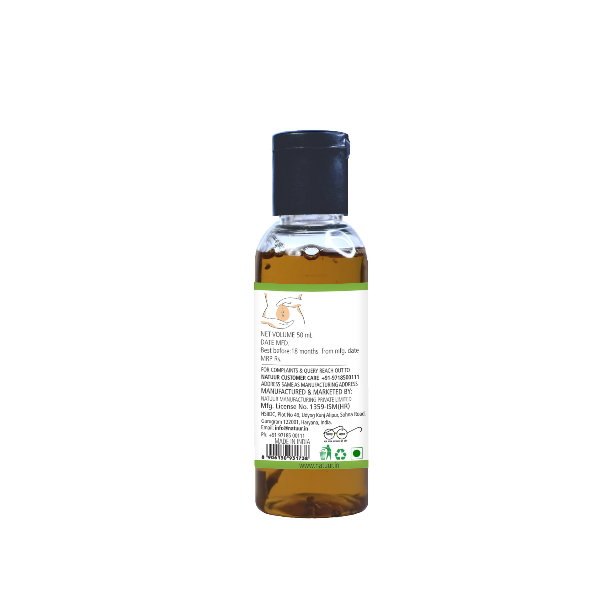 Belly Button Oil for Beautiful & Glowing skin(50ml) - Natuur.in