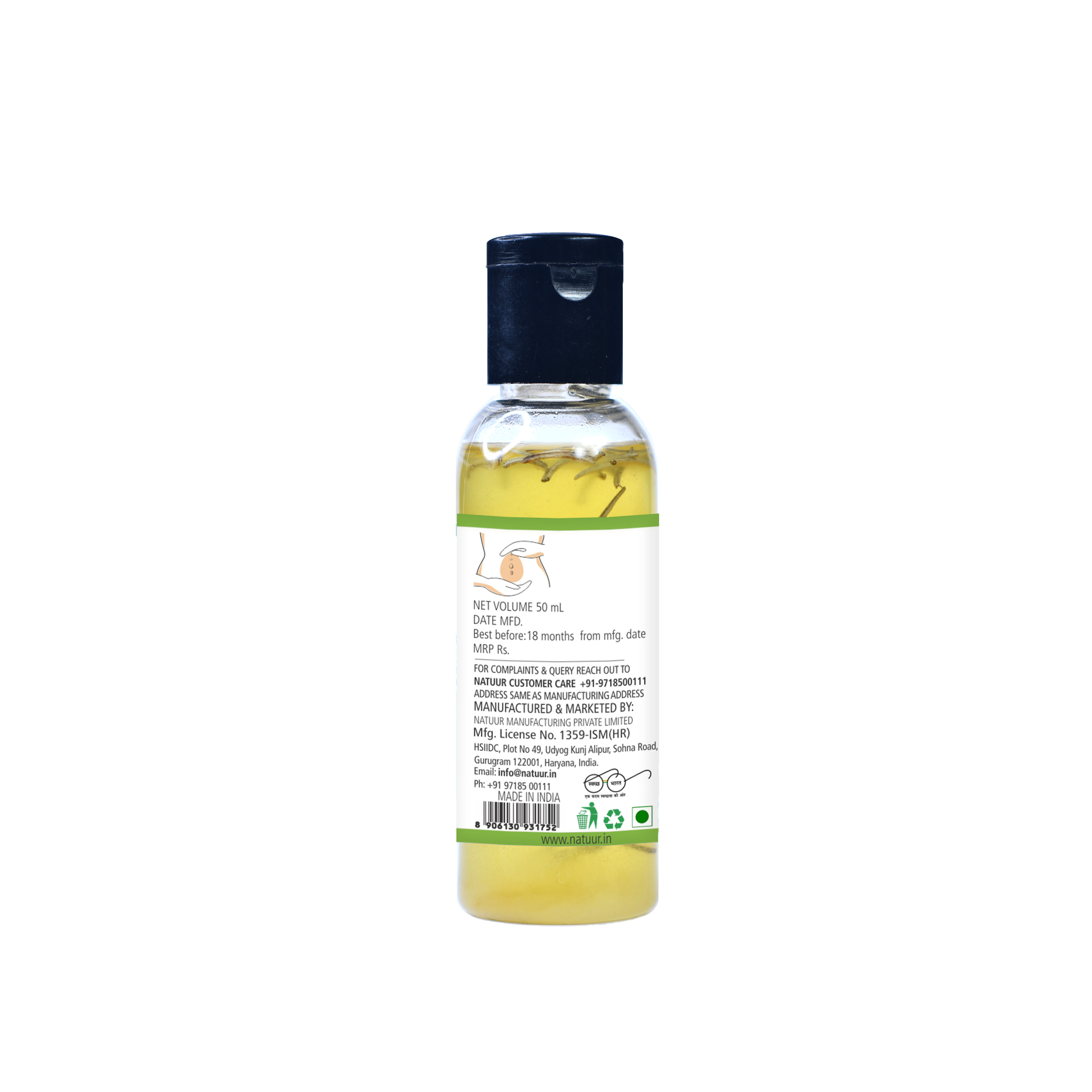 Belly Button Oil for Menstrual Pain Relief Oil(50ml) - Natuur.in