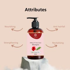 Natural Hibiscus Shampoo with Curry Leaves & Aloe Vera - Natuur