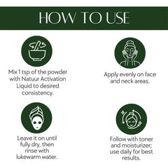 Natuur supergreens face pack - spirulina and hemp 100g