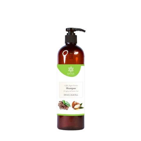 Coffee argan peppermint protein Shampoo - for aging and mature hair