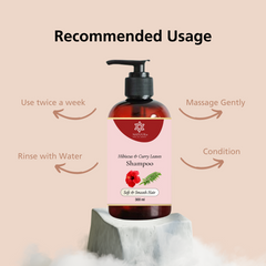 Natural Hibiscus Shampoo with Curry Leaves & Aloe Vera - Natuur