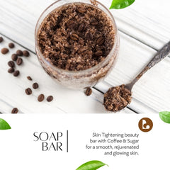 Natuur Coffee & Sugar Soap Skin Tightening - 100gms