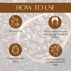 Natuur Coffee & Sugar Soap Skin Tightening - 100gms
