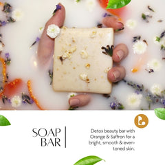 Natuur Orange & Saffron Soap Skin Brightening - 100gms