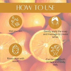 Natuur Orange & Saffron Soap Skin Brightening - 100gms