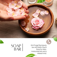 Natuur Kaolin Clay & Rose Soap Sensual Spa - 100gms