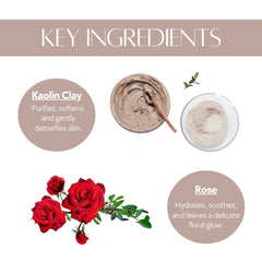 Natuur Kaolin Clay & Rose Soap Sensual Spa - 100gms