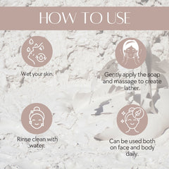 Natuur Kaolin Clay & Rose Soap Sensual Spa - 100gms