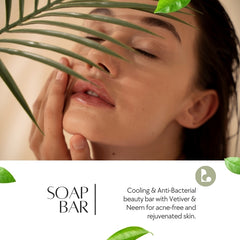 Natuur Vetiver Neem Summer Soap  Cooling & Anti Bacterial 100gm