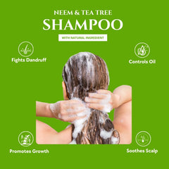 Aloe Vera Shampoo - Neem and Tea Tree - Anti Dandruff