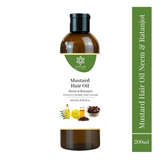 Natuur Mustard hair oil - Neem and Ratanjot 200ml