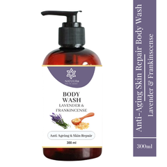 Natuur Lavender & Frankincense Body Wash - Ageing Skin Repair 300ml
