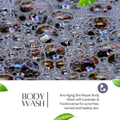 Natuur Lavender & Frankincense Body Wash - Ageing Skin Repair 300ml