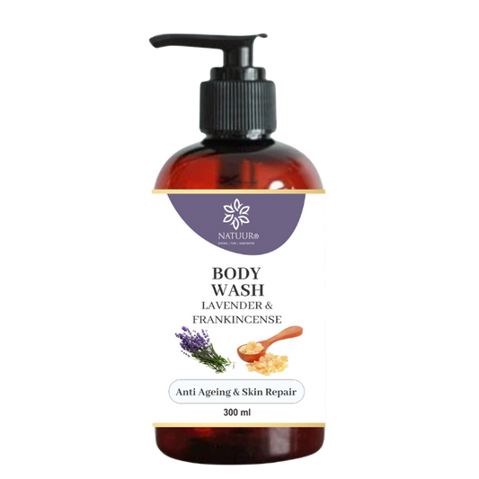 Natuur Lavender & Frankincense Body Wash - Ageing Skin Repair 300ml