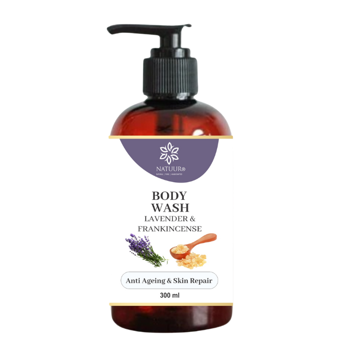 Natuur Lavender & Frankincense Body Wash - Ageing Skin Repair 300ml