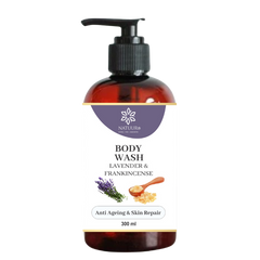 Natuur Lavender & Frankincense Body Wash - Ageing Skin Repair 300ml