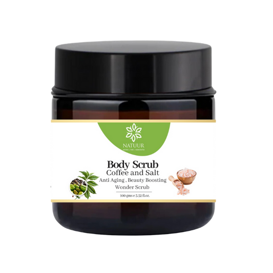 Body Scrub - Coffee and Salt - Anti Ageing , Beauty booosting wonder scrub 100 gms
