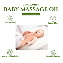 Baby Massage Oil - Chamomile  Relaxing , for bedtime 200ml