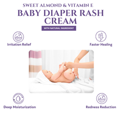 Baby Diaper Rash Cream- Sweet Almond & Vitamin E 100ml