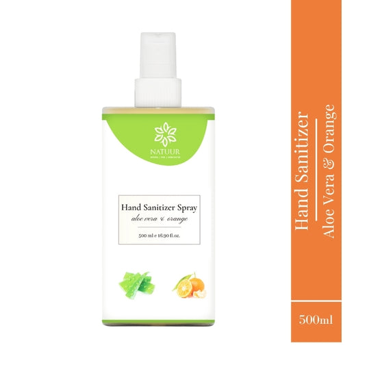 Hand Sanitizer Spray - Aloe Vera & Orange 500ml