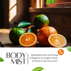 Body Mist -Orange Bergamot-Mood Uplifting - 100ml