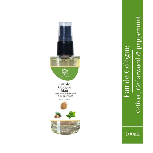Natuur EU-D Cologne for Men (100ml) - Fresh, Long-Lasting Scent