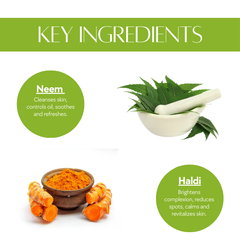 Neem Haldi Face Pack 100g - Natural Skin Glow & Acne Care