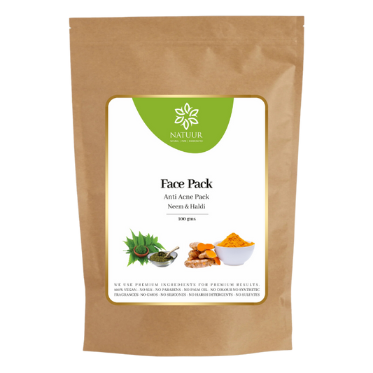 Neem Haldi Face Pack 100g - Natural Skin Glow & Acne Care
