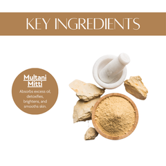 Pure Multani Mitti Powder 100g - Natural Face Pack & Skin Care Clay