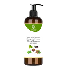 Natuur black shampoo - amla reetha shikakai bhringraj & methidana 500mL