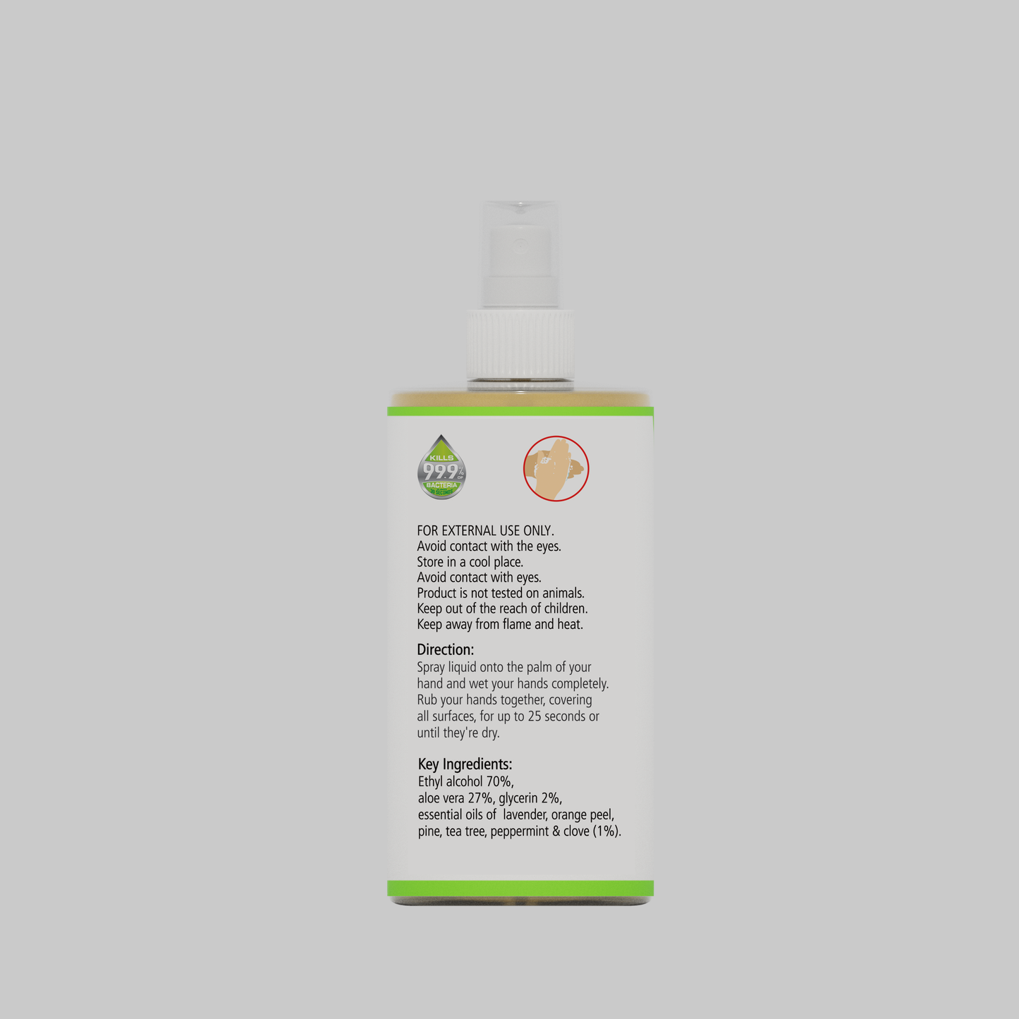 Hand Sanitizer Spray - Aloe Vera & Orange