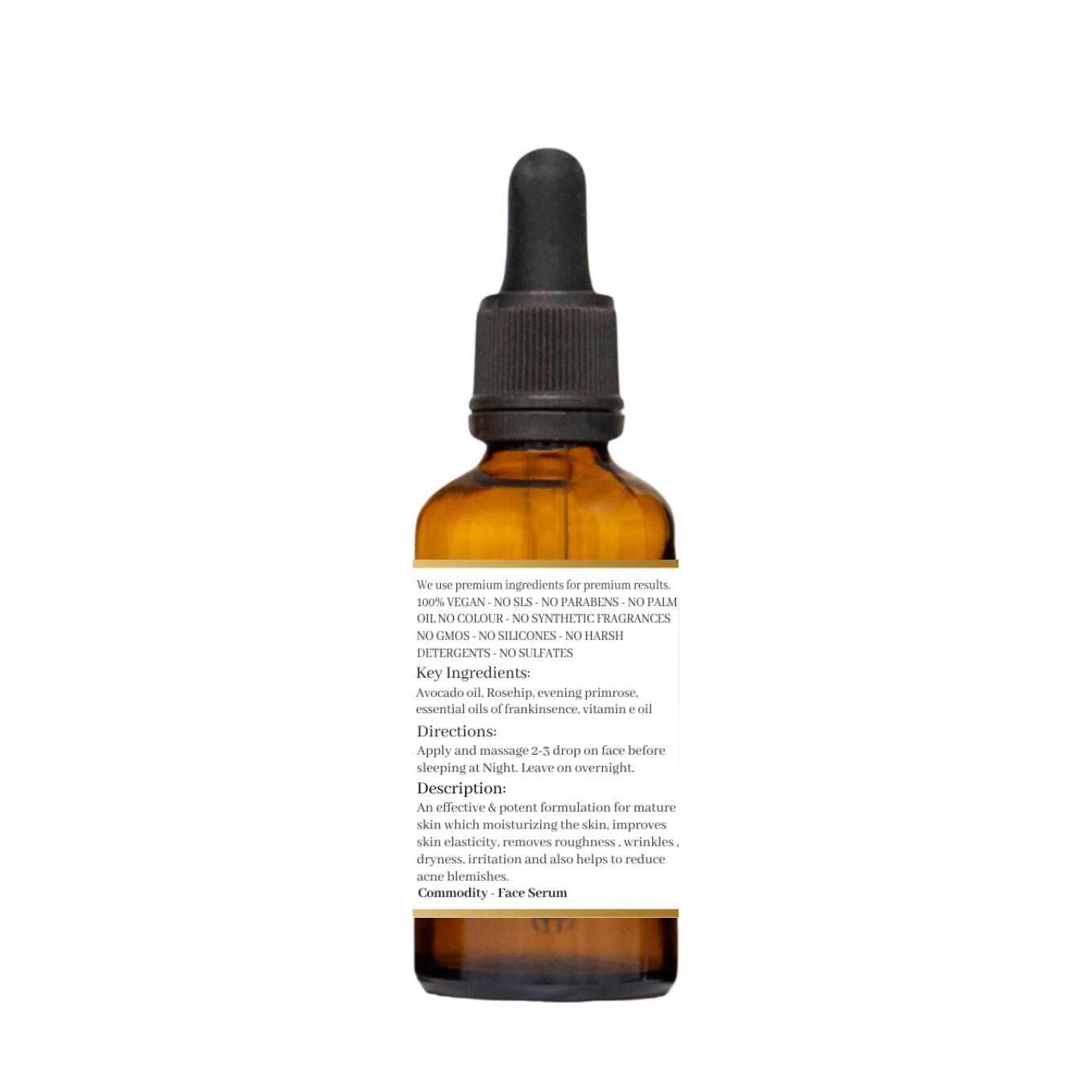 Anti-aging face serum for mature skin