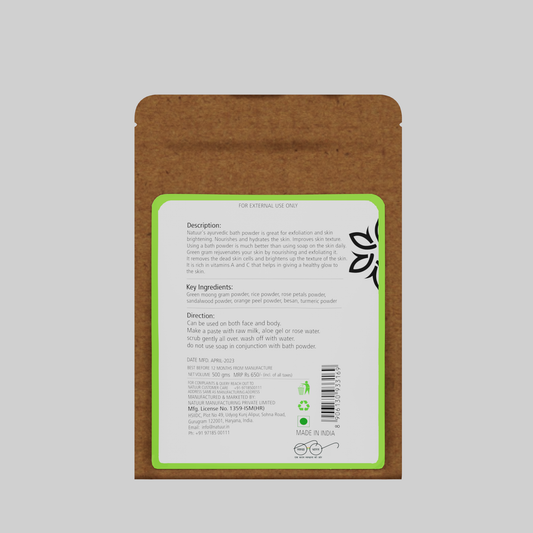 gentle exfoliating  bath powder Natuur.in