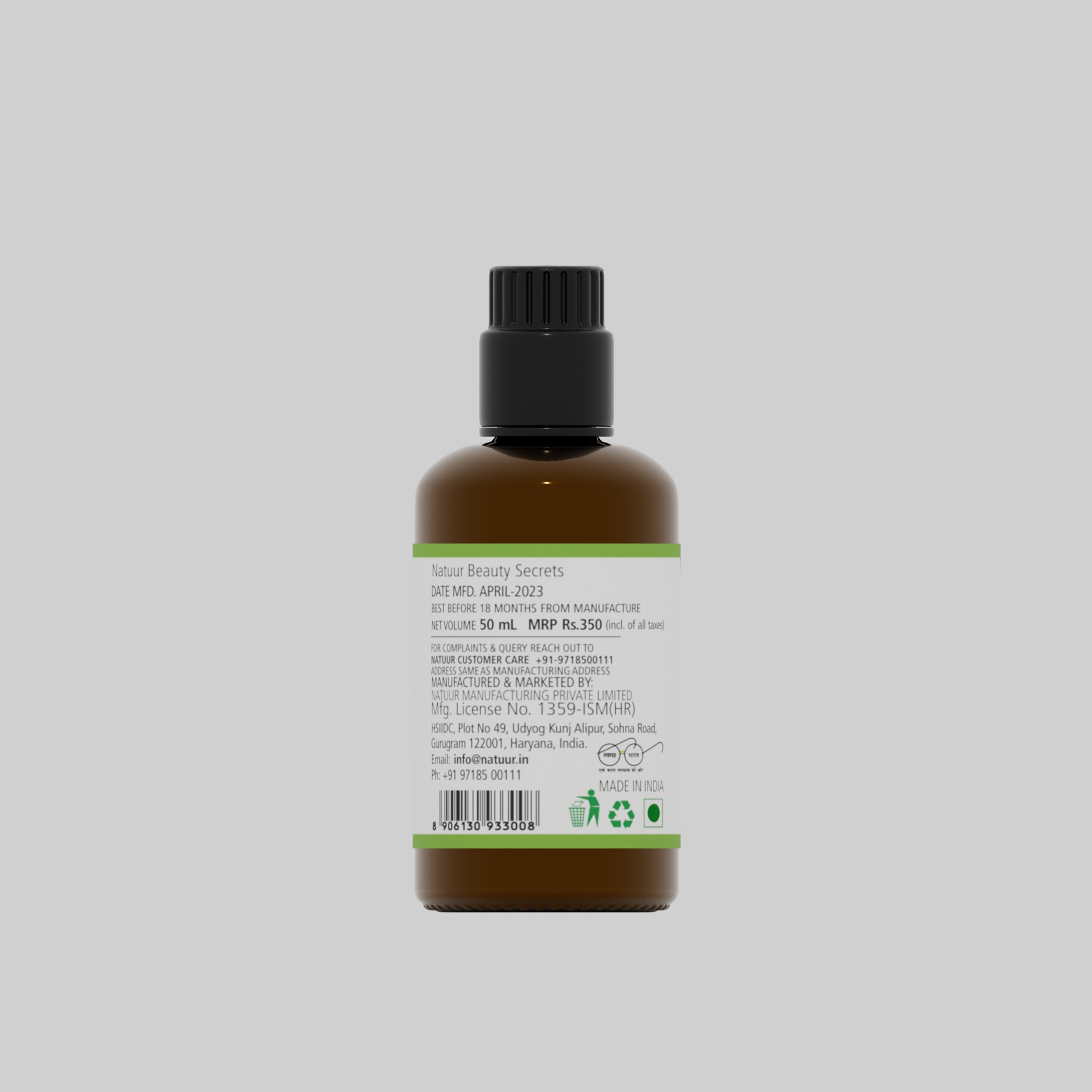 Natuur Beard & Hair Growth Oil  50mL - Natuur.in