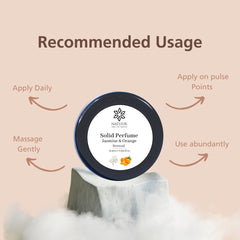 Natuur Solid Perfume: Jasmine & Orange Sensual Blend (15g)