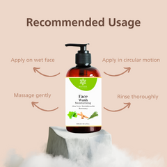 Moisturising Face Wash for Dry Skin - Vitamin E, Aloe, Sandalwood & Rosemary