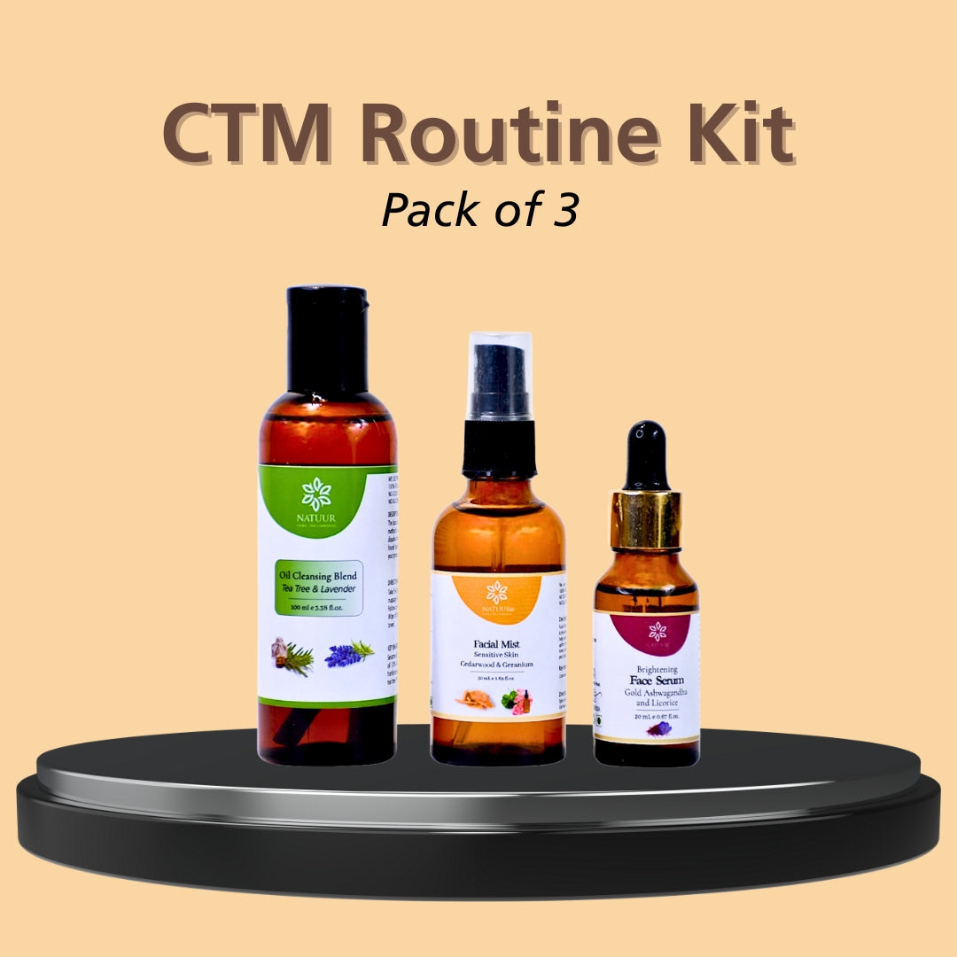 Face Serum Glow: Natuur Evening Primrose & Frankincense, Facial Mist Anti Aging 50ml, Oil Cleansing Blend 100ml - Download Natuurs Gifting Brochure