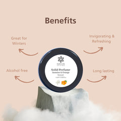 Natuur Solid Perfume: Jasmine & Orange Sensual Blend (15g)