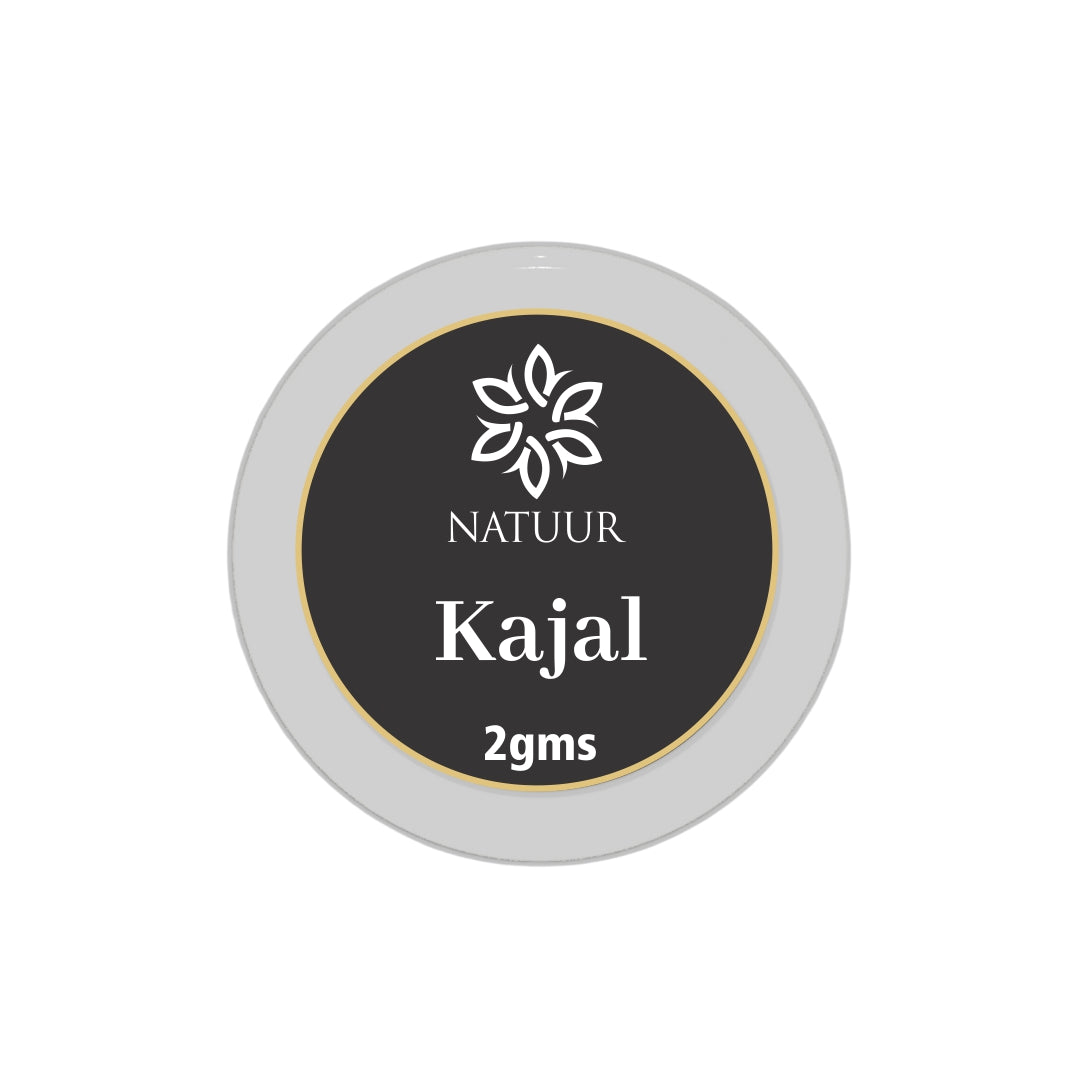 Black Kajal for natural eye care, cools and improves vision, 2gm