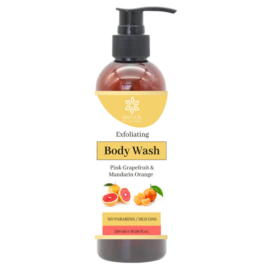 Natuur Exfoliating Body Wash Pink Grapefruit & Mandarin Orange 500 ml