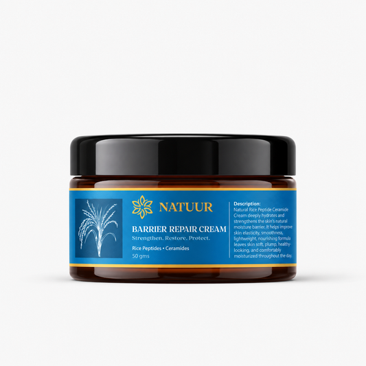 Barrier Repair Cream | Rice Peptides | Ceramides | Strengthen | Restore | Protect - 50gms