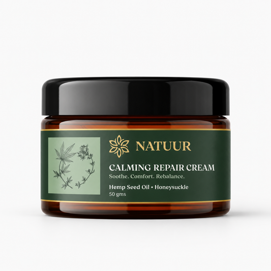 Calming Repair Cream | Hemp Seed Oil | Honeysuckle | Soothe | Comfort | Rebalance - 50gms