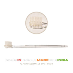 Natuur - Daito Tooth Brush -  CLAIRE  value pack  (Made in Japan), T, Transparent