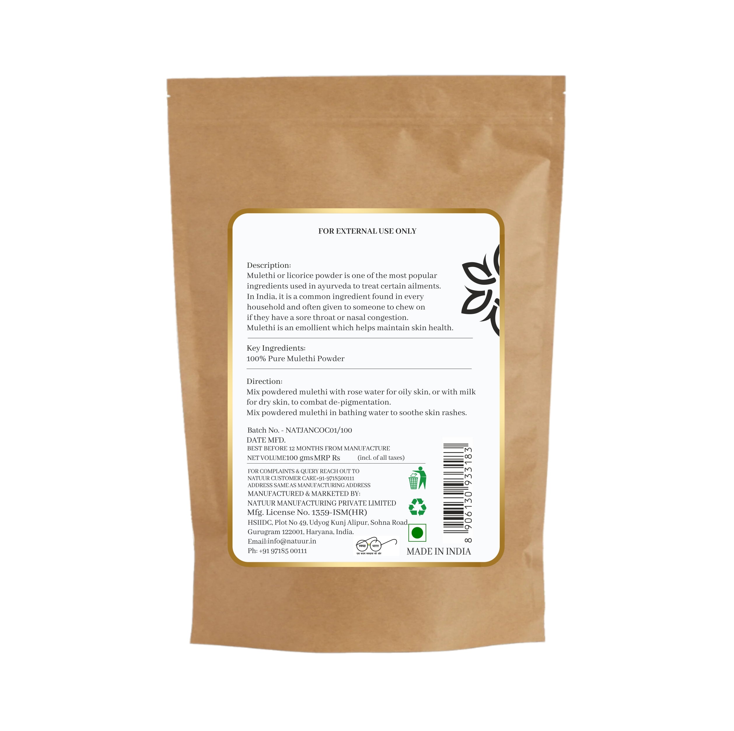 Mulethi powder 100g